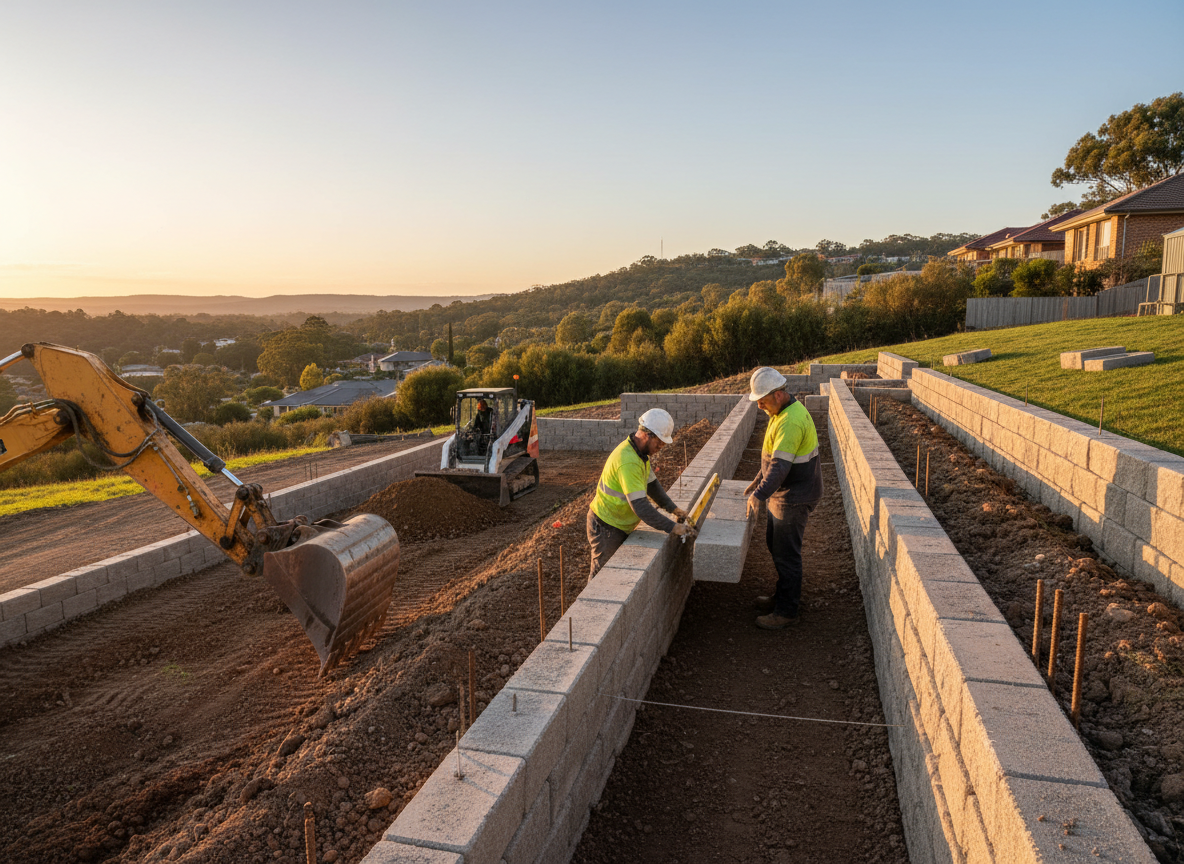 retainingwall in Piara Waters