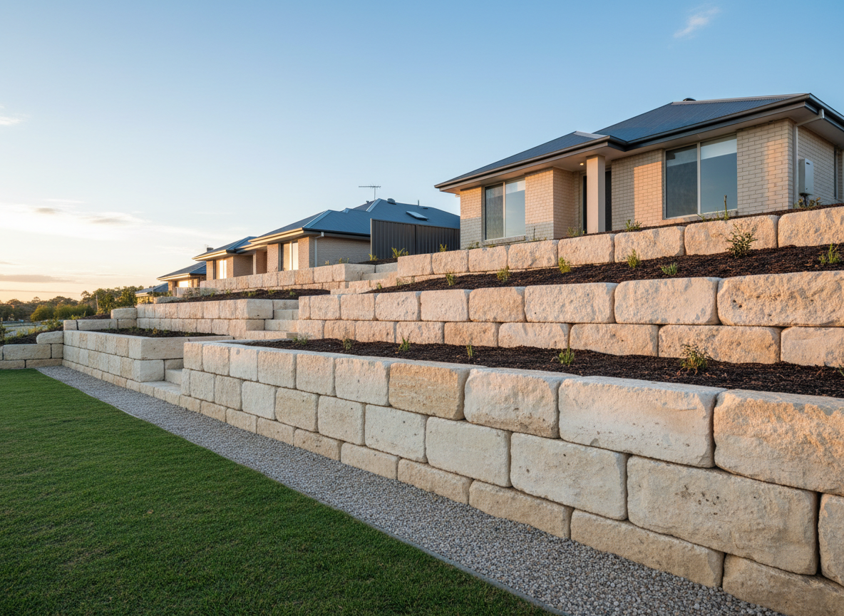 Retainingwall in Hilbert, WA 6112