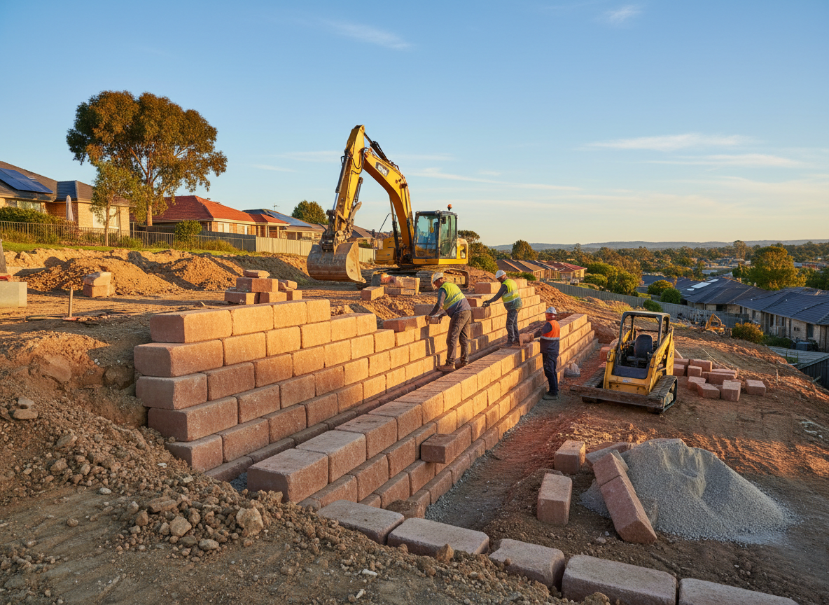 Retaining Wall Installation in Armadale, WA